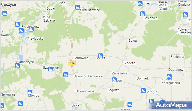 mapa Szyce gmina Pilica, Szyce gmina Pilica na mapie Targeo