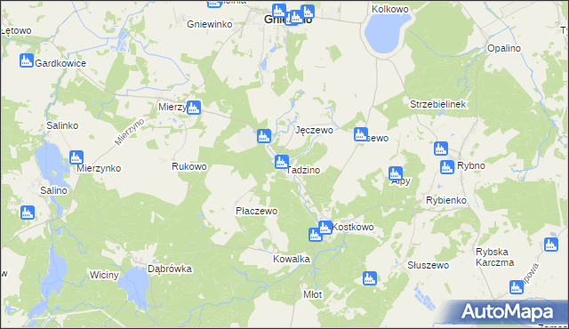 mapa Tadzino, Tadzino na mapie Targeo