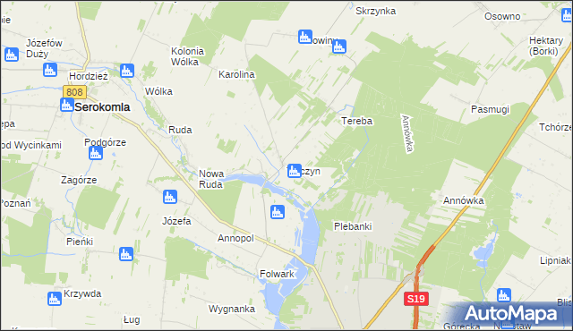 mapa Talczyn, Talczyn na mapie Targeo