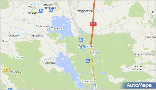 mapa Tarchalskie, Tarchalskie na mapie Targeo