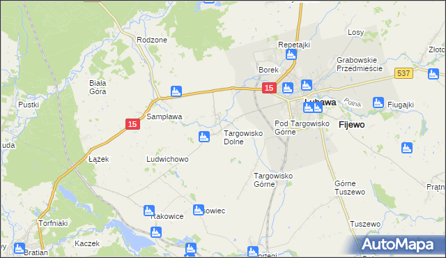 mapa Targowisko Dolne, Targowisko Dolne na mapie Targeo