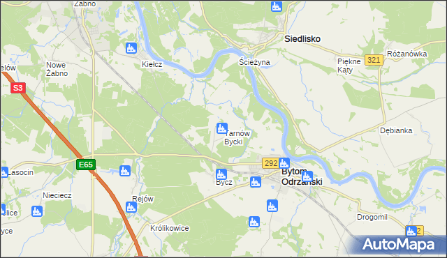 mapa Tarnów Bycki, Tarnów Bycki na mapie Targeo