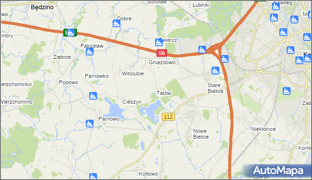 mapa Tatów, Tatów na mapie Targeo