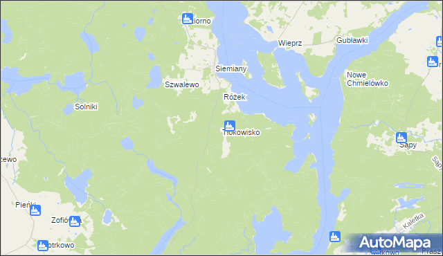 mapa Tłokowisko, Tłokowisko na mapie Targeo