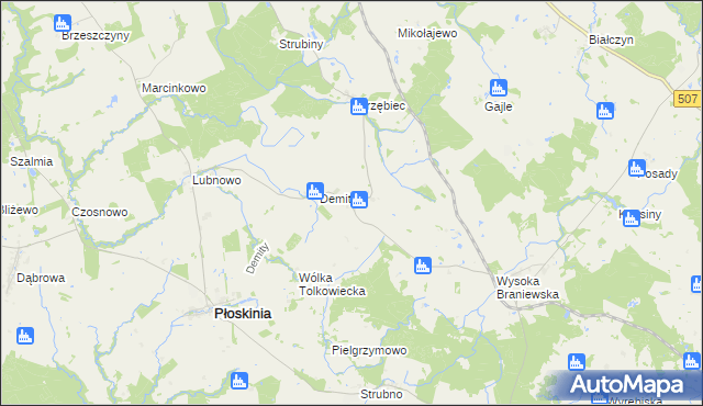 mapa Tolkowiec, Tolkowiec na mapie Targeo