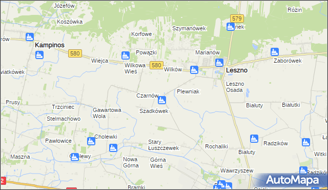 mapa Towarzystwo Czarnów, Towarzystwo Czarnów na mapie Targeo