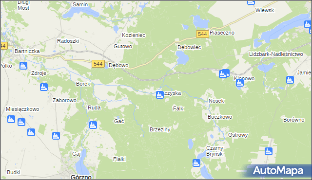 mapa Traczyska, Traczyska na mapie Targeo