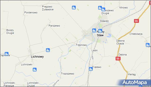 mapa Trępnowy, Trępnowy na mapie Targeo