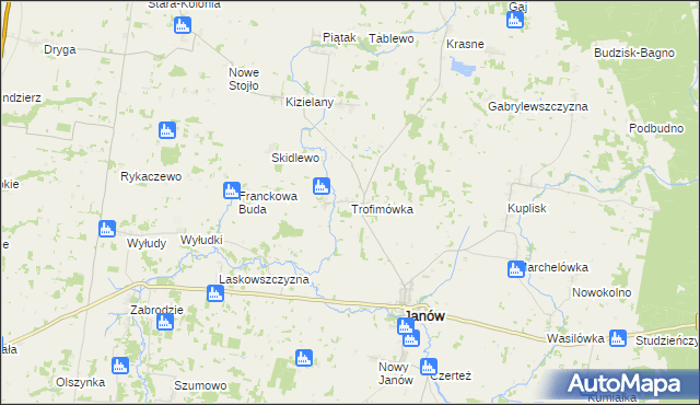 mapa Trofimówka, Trofimówka na mapie Targeo