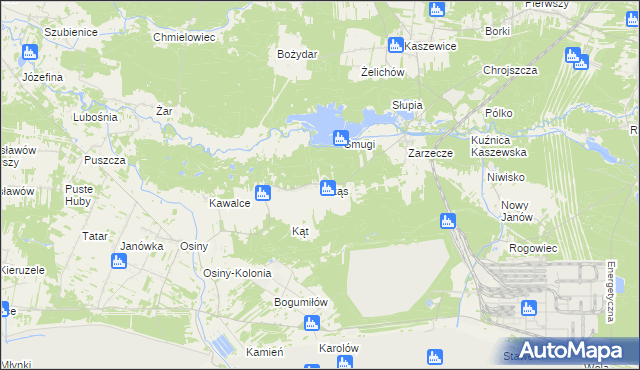 mapa Trząs, Trząs na mapie Targeo