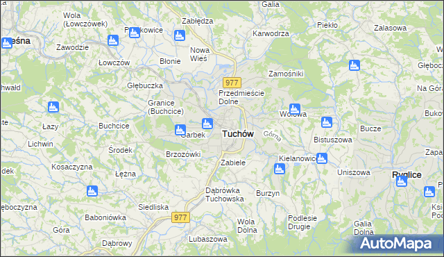mapa Tuchów, Tuchów na mapie Targeo
