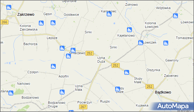 mapa Ujma Duża, Ujma Duża na mapie Targeo