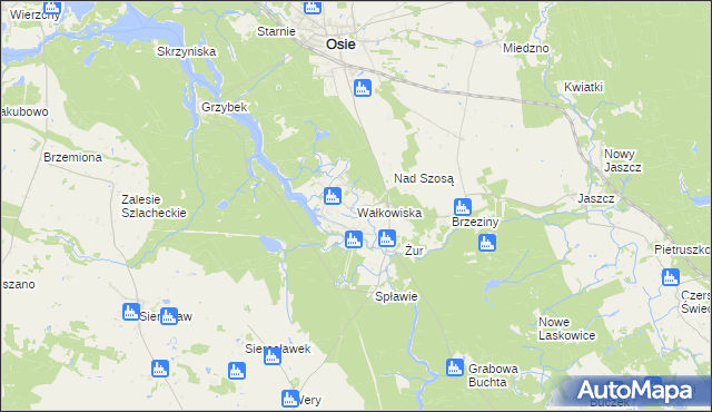 mapa Wałkowiska, Wałkowiska na mapie Targeo