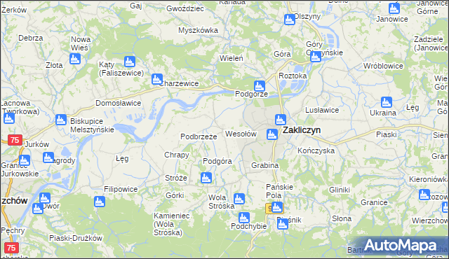 mapa Wesołów, Wesołów na mapie Targeo