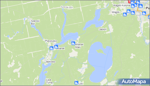 mapa Wiartel Mały, Wiartel Mały na mapie Targeo