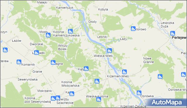 mapa Wieska-Wieś, Wieska-Wieś na mapie Targeo