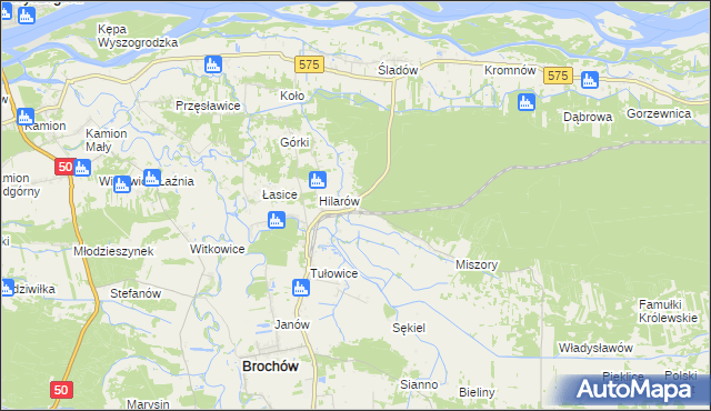 mapa Wilcze Śladowskie, Wilcze Śladowskie na mapie Targeo