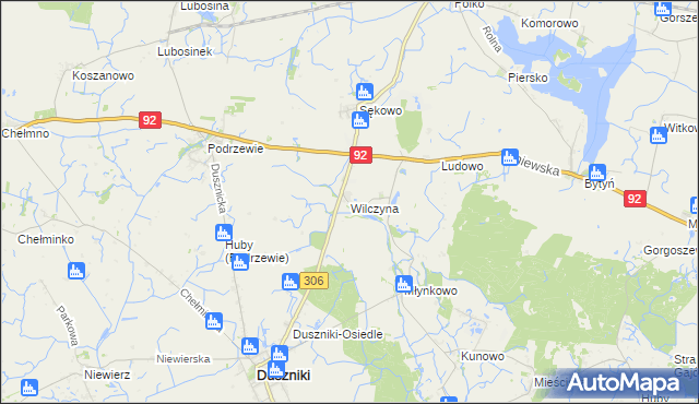 mapa Wilczyna, Wilczyna na mapie Targeo