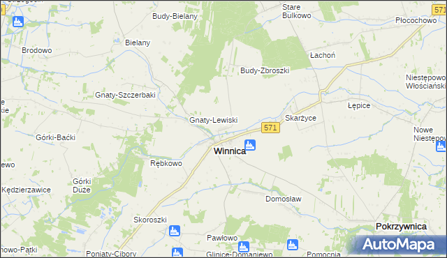 mapa Winniczka, Winniczka na mapie Targeo