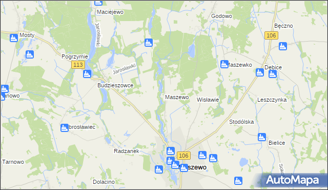 mapa Wisławie, Wisławie na mapie Targeo