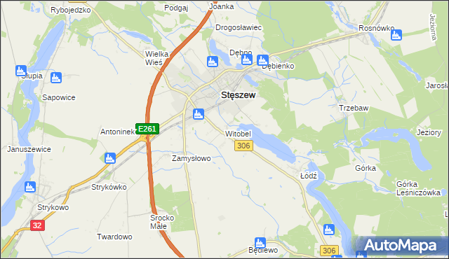 mapa Witobel, Witobel na mapie Targeo