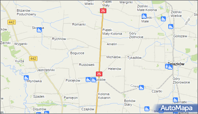 mapa Witoldów gmina Żelazków, Witoldów gmina Żelazków na mapie Targeo