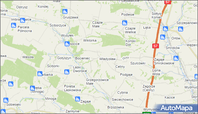 mapa Władysław, Władysław na mapie Targeo