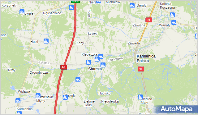 mapa Własna, Własna na mapie Targeo