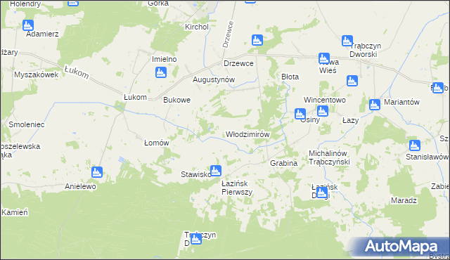 mapa Włodzimirów, Włodzimirów na mapie Targeo