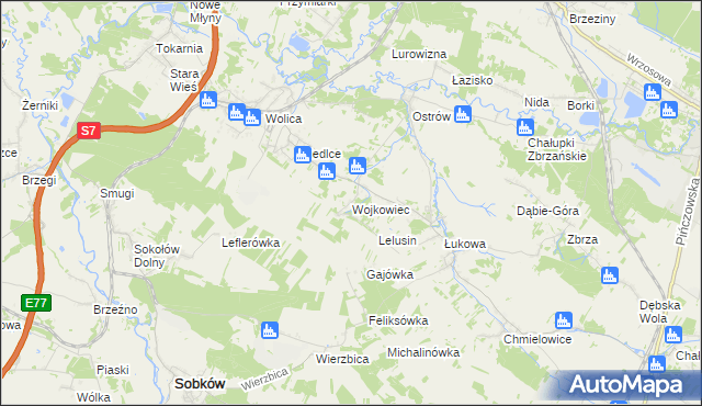 mapa Wojkowiec, Wojkowiec na mapie Targeo