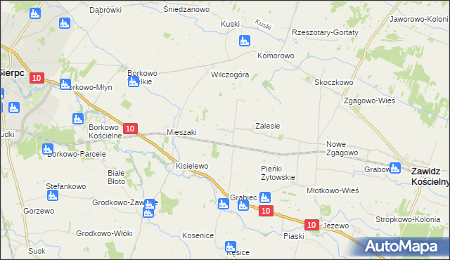 mapa Wola Grąbiecka, Wola Grąbiecka na mapie Targeo