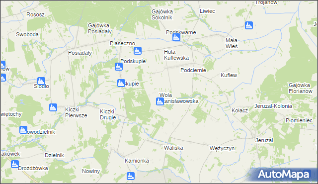 mapa Wola Stanisławowska, Wola Stanisławowska na mapie Targeo