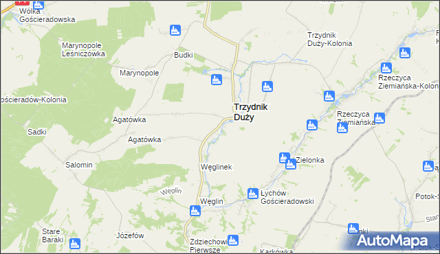 mapa Wola Trzydnicka, Wola Trzydnicka na mapie Targeo