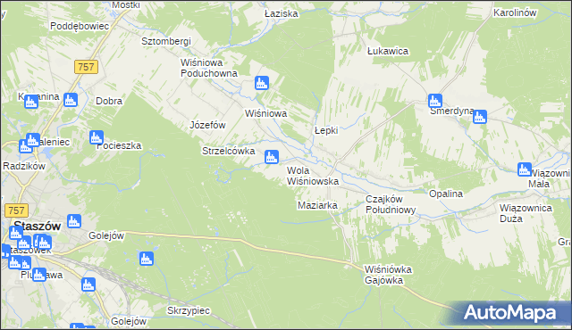 mapa Wola Wiśniowska, Wola Wiśniowska na mapie Targeo