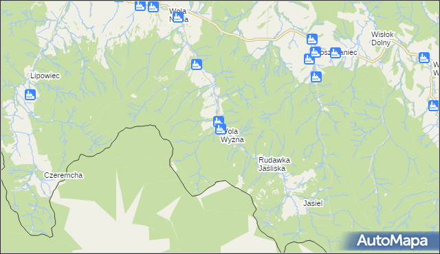 mapa Wola Wyżna, Wola Wyżna na mapie Targeo