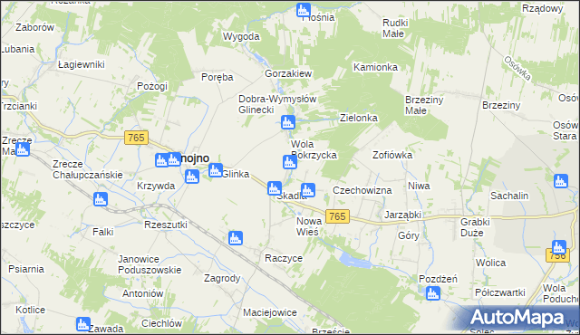 mapa Wola Zofiowska, Wola Zofiowska na mapie Targeo