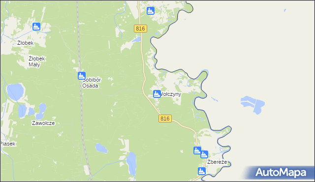 mapa Wołczyny, Wołczyny na mapie Targeo