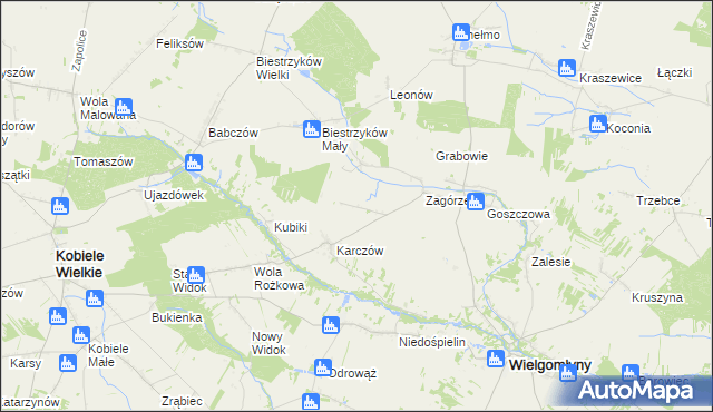 mapa Wólka Bankowa, Wólka Bankowa na mapie Targeo