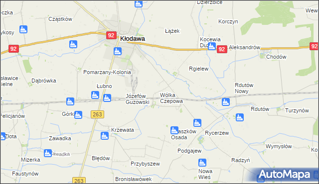 mapa Wólka Czepowa, Wólka Czepowa na mapie Targeo