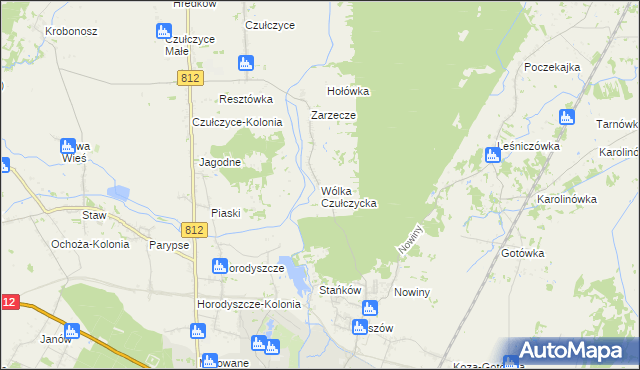 mapa Wólka Czułczycka, Wólka Czułczycka na mapie Targeo