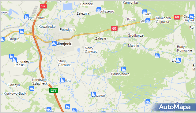 mapa Wólka Garwarska, Wólka Garwarska na mapie Targeo