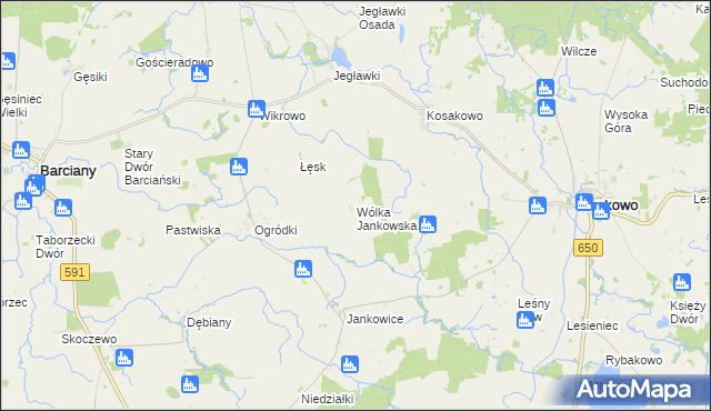 mapa Wólka Jankowska, Wólka Jankowska na mapie Targeo