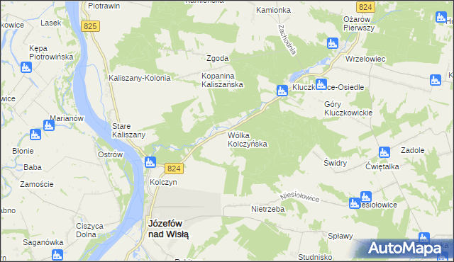 mapa Wólka Kolczyńska, Wólka Kolczyńska na mapie Targeo