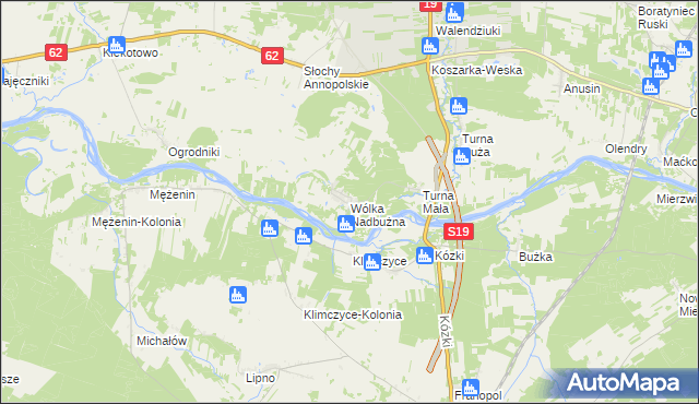 mapa Wólka Nadbużna gmina Siemiatycze, Wólka Nadbużna gmina Siemiatycze na mapie Targeo