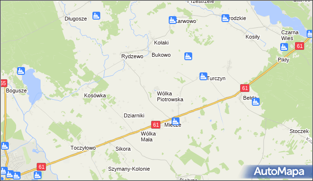 mapa Wólka Piotrowska, Wólka Piotrowska na mapie Targeo