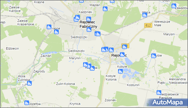 mapa Wólka Rejowiecka, Wólka Rejowiecka na mapie Targeo