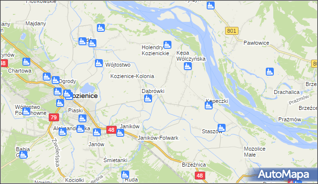 mapa Wólka Tyrzyńska, Wólka Tyrzyńska na mapie Targeo