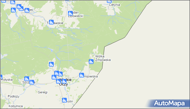 mapa Wólka Żmijowska, Wólka Żmijowska na mapie Targeo