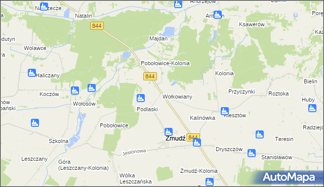 mapa Wołkowiany, Wołkowiany na mapie Targeo