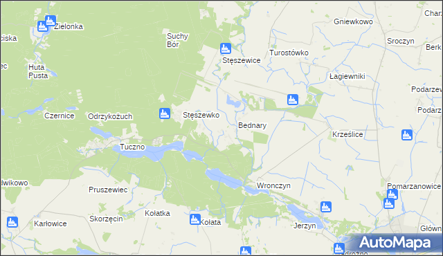 mapa Wronczynek, Wronczynek na mapie Targeo